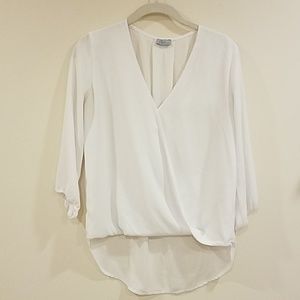 White Wrap Blouse